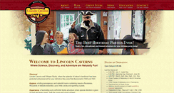 Desktop Screenshot of lincolncaverns.com